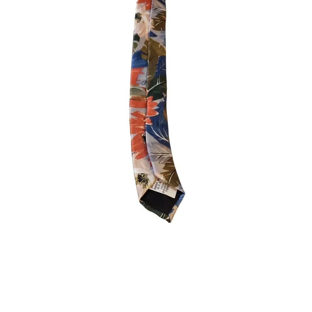 Vintage‎ Wembley Colorful Floral Neck Tie 100 % Polyester Business Wedding Work